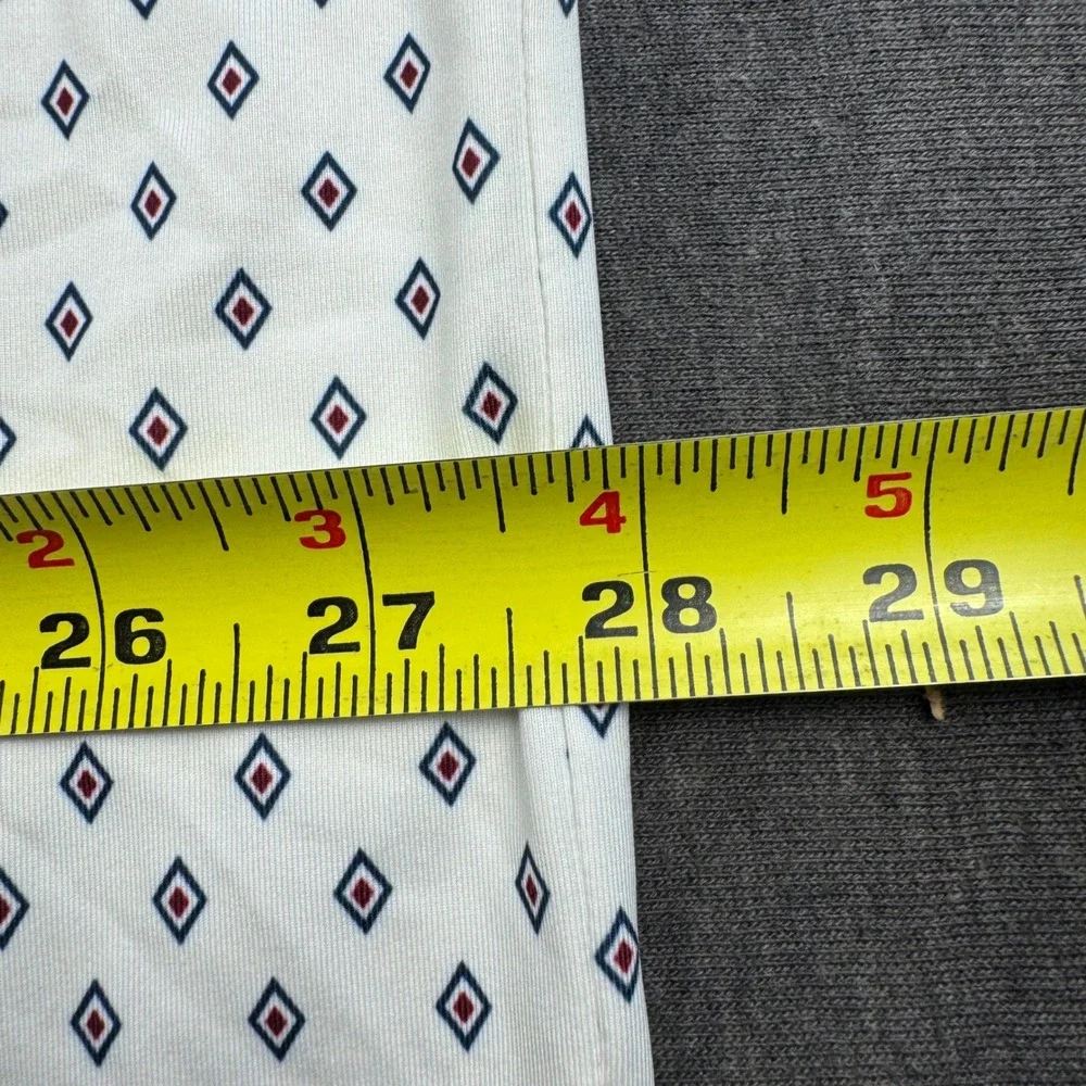 Polo Ralph Lauren Performance Shirt Mens XXL White Blue Red Diamond Golf Polo